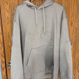 Adidas Men's Light Gray Hoodie